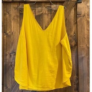 Old Navy Yellow/Gold, V Neck Tank Top,‎ Size XXL